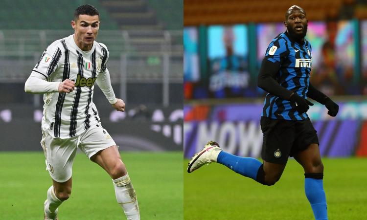 Juve-Inter è Ronaldo contro Lukaku: le quote