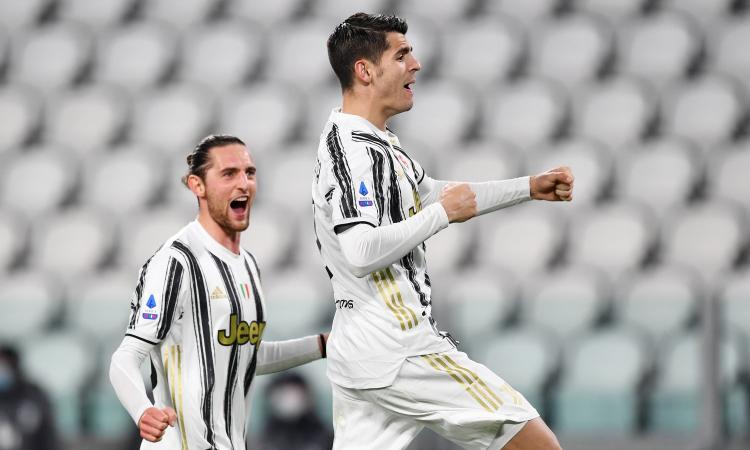 Reazione Juve! Inizio shock, poi Rabiot e Morata ribaltano la Lazio: 3-1 all'Allianz Stadium