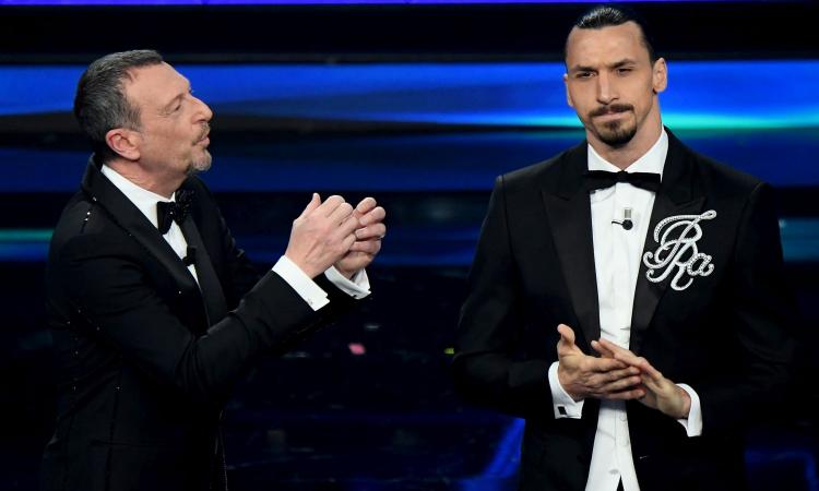 Sanremo, Amadeus nomina Ronaldo e Ibra reagisce così