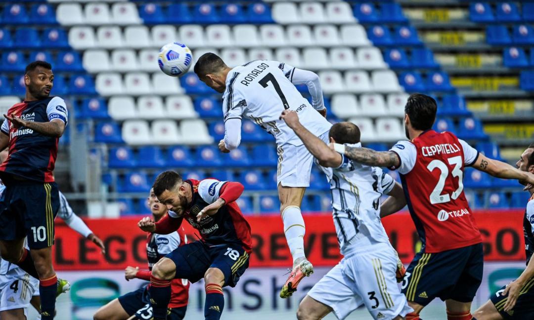 CR... 3! Tris della Juve al Cagliari, fa tutto Ronaldo