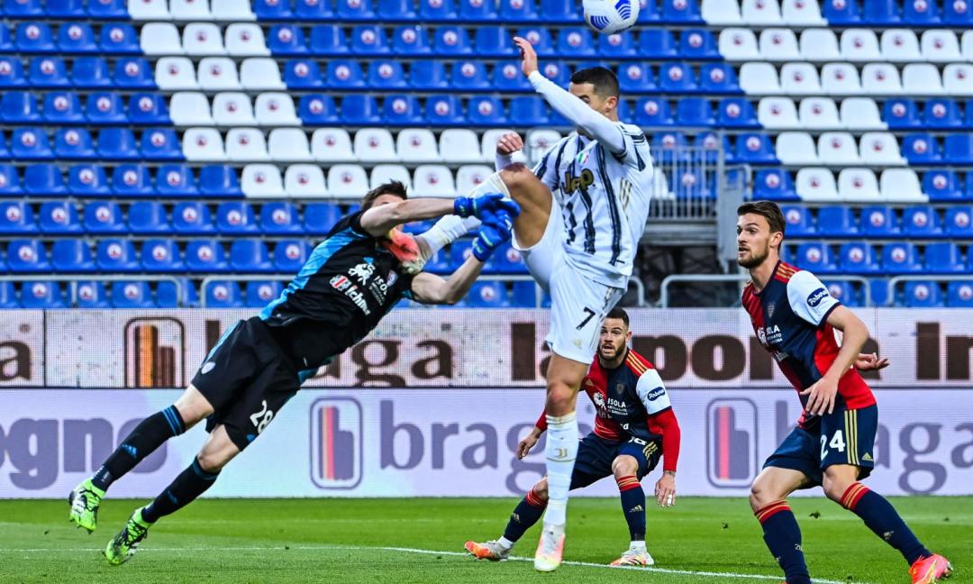 Cagliari-Juve, la MOVIOLA: Ronaldo a gamba tesa, ecco perché non è stato espulso