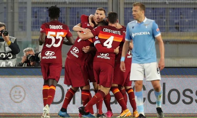 Serie A, la Roma vince il derby: Lazio fuori dalla lotta Champions!