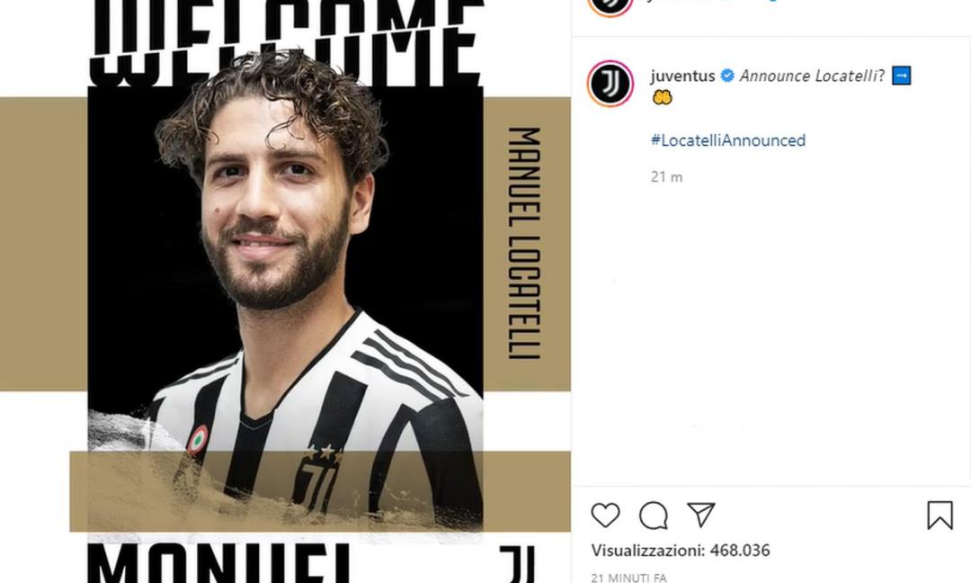 Locatelli sui social: 'Fino alla fine Forza Juventus' VIDEO