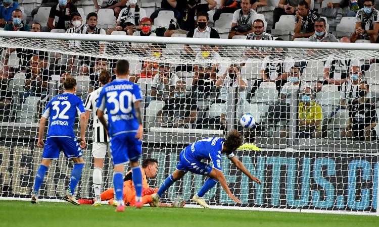 Juve-Empoli, i numeri della serata: quante palle perse! 