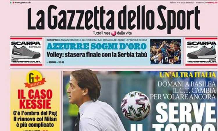 'Rivoluzione Juve, scossa Allegri', 'In alto con Chiesa': le prime pagine dei giornali