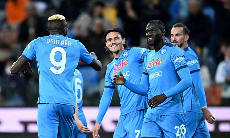 Serie A, il Napoli fa poker a Udine: Spalletti primo a punteggio pieno, Juve a -10