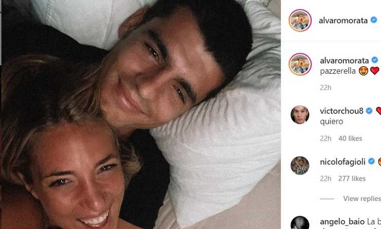 Morata, che FOTO con Alice! 'Principessa pazzerella'