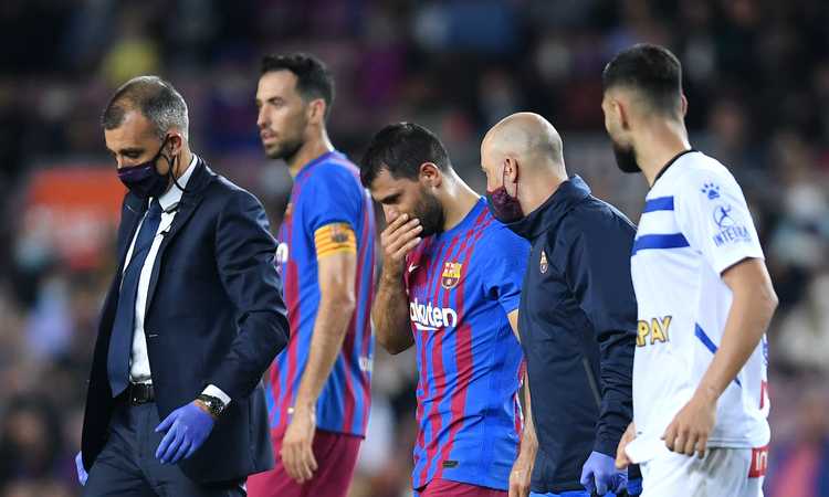 Barcellona, UFFICIALE: problema al cuore, quanto starà fuori Aguero