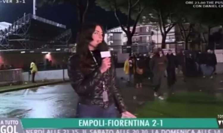 Molestie sessuali: condannato il tifoso che palpeggiò in diretta una giornalista a Empoli