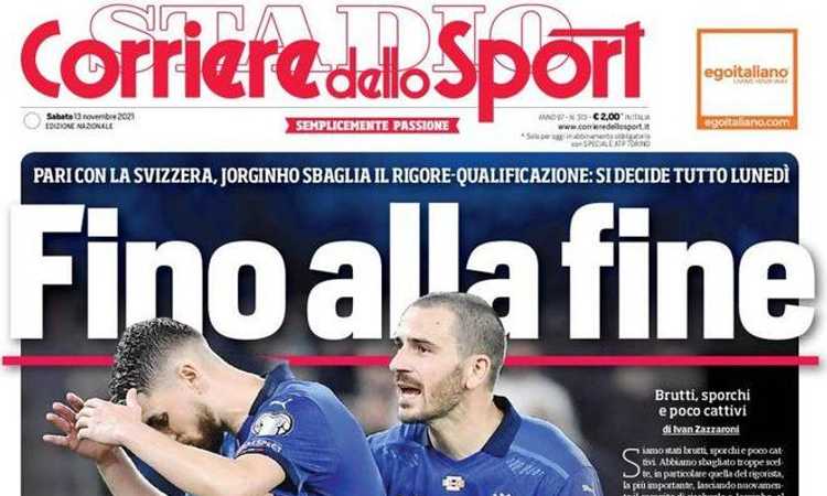 'Italia... fino alla fine', 'I soldi di Kulusevski per Vlahovic': le prime pagine dei giornali