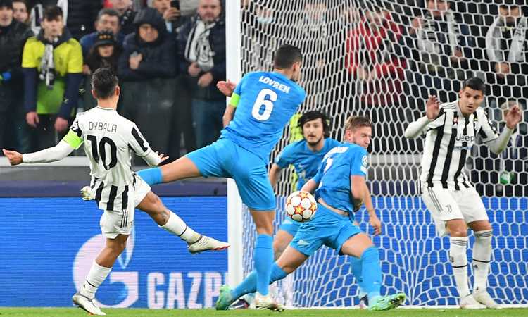 Juve-Zenit, TOP e FLOP al 45': Dybala è la luce, Morata è buio pesto