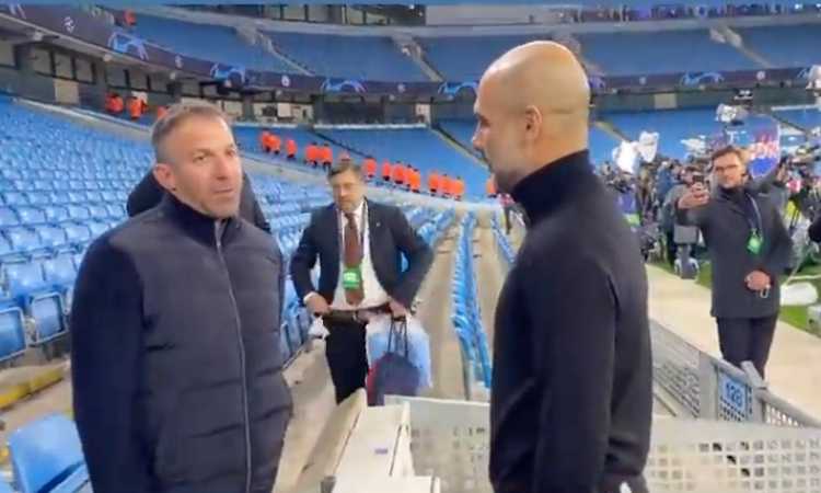 Del Piero-Guardiola, l'incontro che fa sognare i tifosi della Juve: VIDEO