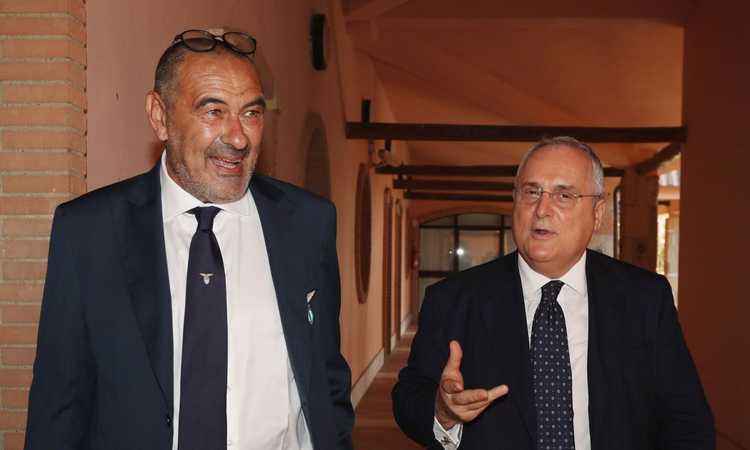 Lazio, Lotito esalta Sarri: 'Un maestro di calcio'