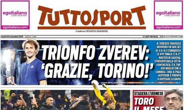 'Inter spaccanapoli, Juve credici!': le prime pagine dei giornali