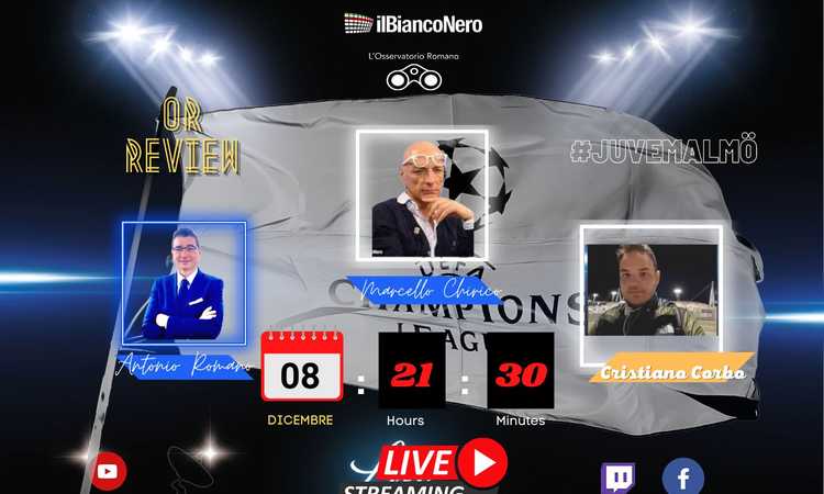 'Champions, Juve prima con merito!': il pensiero di Chirico a OR  VIDEO