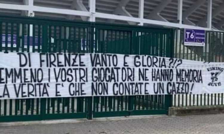 Ultras Juve, identificato un 37enne per lo striscione su Vlahovic contro i tifosi della Fiorentina