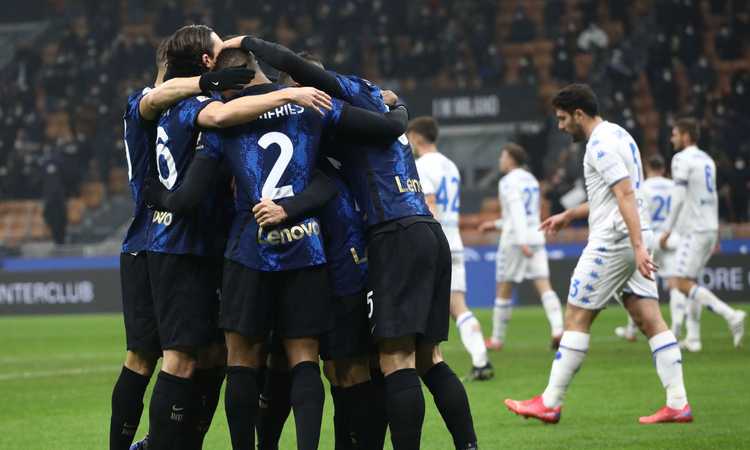 L'Inter cala la manita contro la Salernitana e ottiene un record storico 