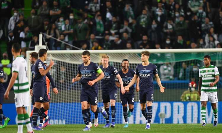 Sporting-Manchester City 0-5: Cityzens show, non c'è storia a Lisbona. Rivivi il LIVE