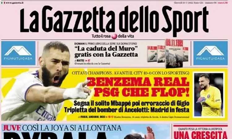Prime pagine tutte su Dybala: 'Schiaffo Juve, segnali d'addio, scaricato'