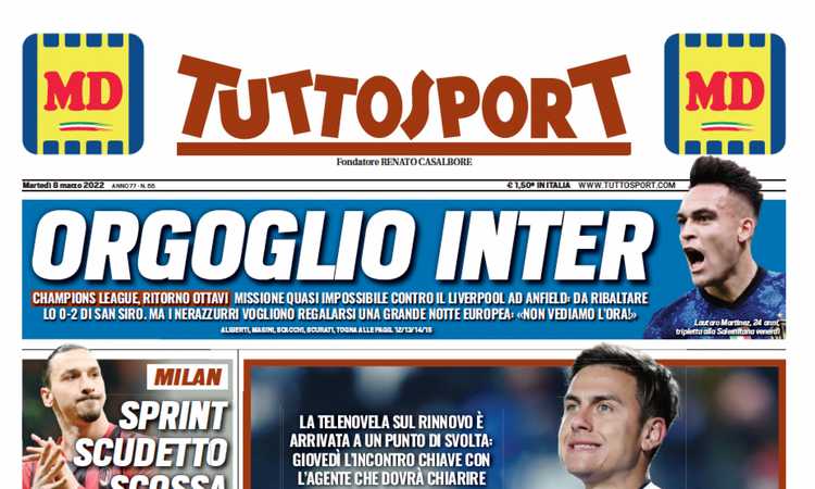 'Dybala facci capire', 'Avanza Renato Sanches', 'Juve in corsa per lo scudetto': le prime pagine dei giornali