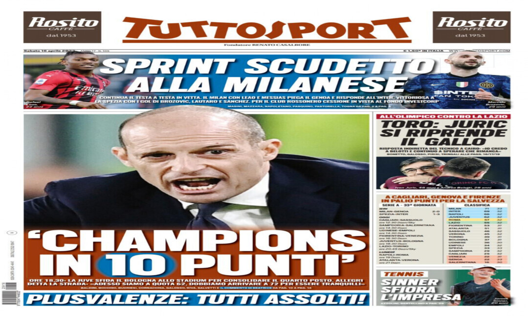 'Juve, Champions in 10 punti': la rassegna stampa