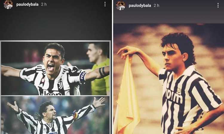 Juve, Dybala come Baggio: la reazione dell'argentino FOTO