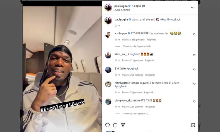 Pogba vola verso Torino ed è già in bianconero, messaggio ai tifosi: 'Ci vediamo presto!' VIDEO