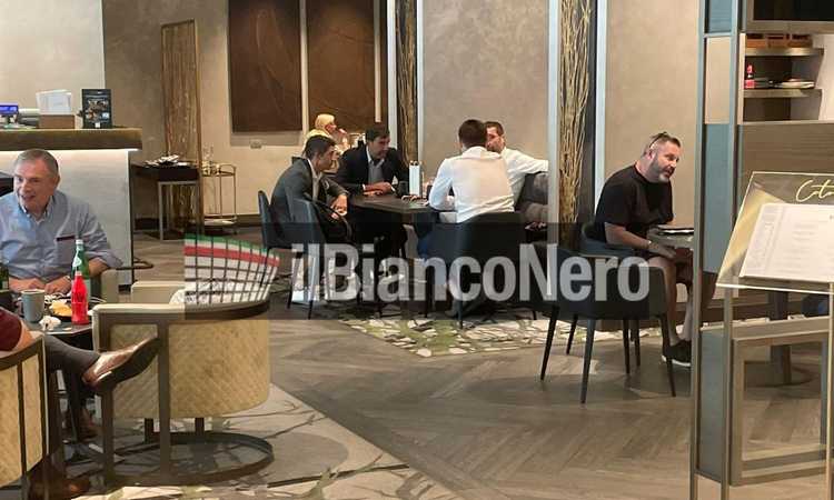 Juve, gli agenti di Ranocchia incontrano la Salernitana: FOTO