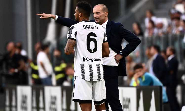 Juve, Allegri esalta Danilo: 'Importante avere giocatori così'