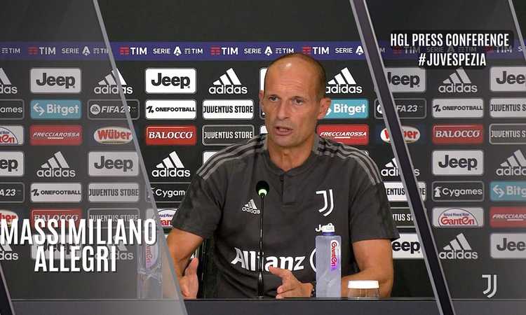 Verso Juve-Spezia, Allegri: 'Di Maria convocato, Fagioli può restare' VIDEO