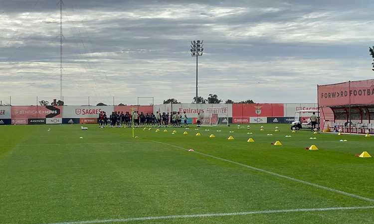 Benfica in campo verso la Juve: out Draxler FOTO e VIDEO