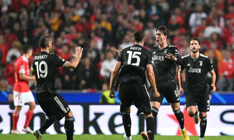 Benfica-Juve, a chi è stato assegnato il gol dei bianconeri