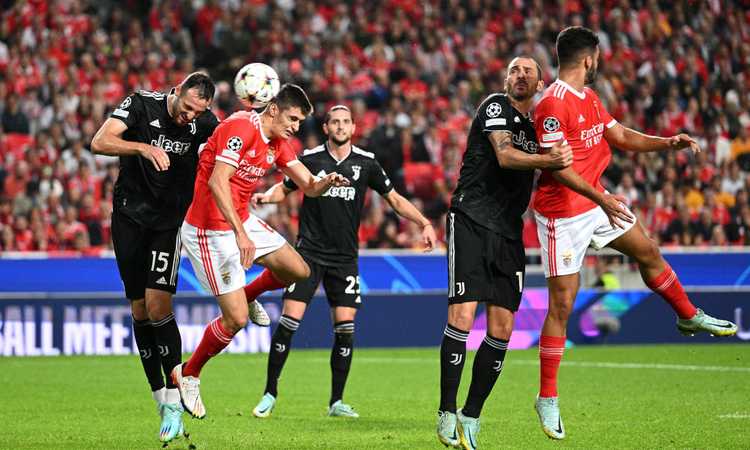 Benfica-Juve, TOP e FLOP al 45': la difesa è già naufragata, si salva solo Kostic 