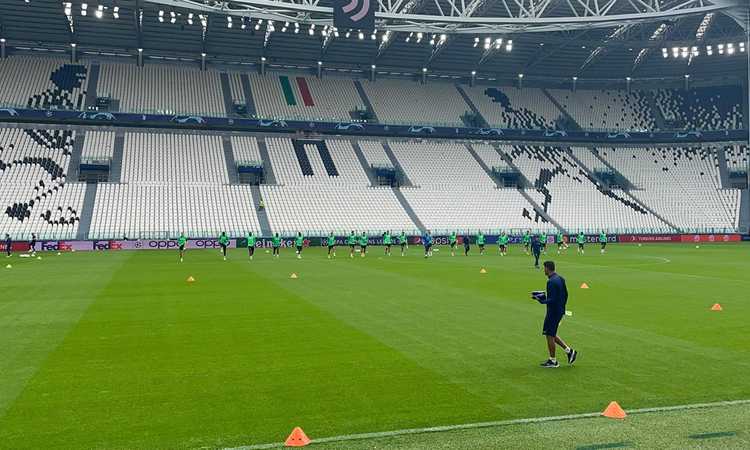 Maccabi Haifa, l'allenamento della vigilia all'Allianz Stadium FOTO e VIDEO