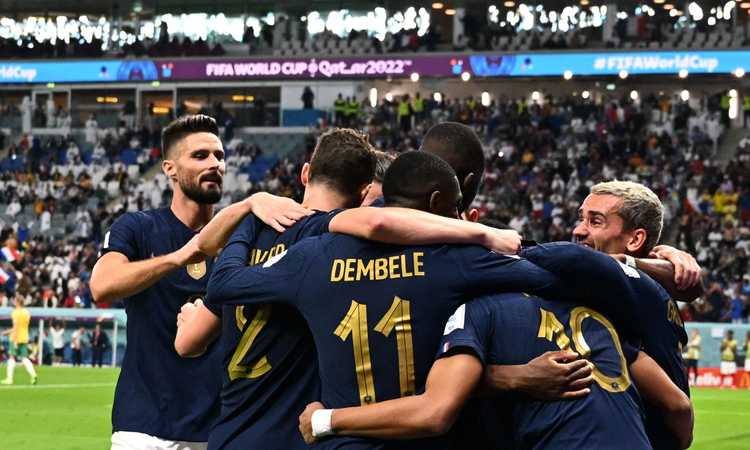 Mondiali, tutto facile per la Francia: poker all'Australia, gol e assist per Rabiot. Doppietta per Giroud 