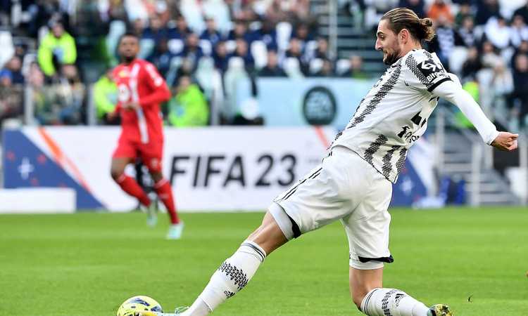 Juve, Rabiot suona la carica dopo la Fiorentina FOTO