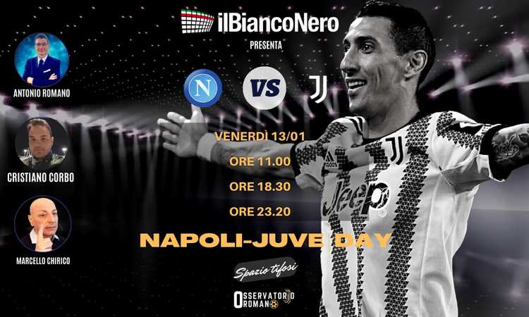 OR, il prepartita di Napoli-Juventus con Chirico e Corbo dal Maradona