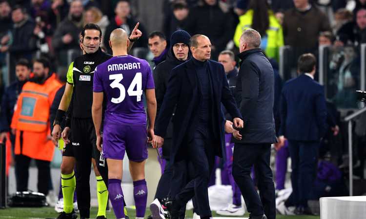 Allegri, nuove immagini della rabbia di Juve-Fiorentina: 'Vuoi allenare? Vieni qui!'. Fischi per il gioco