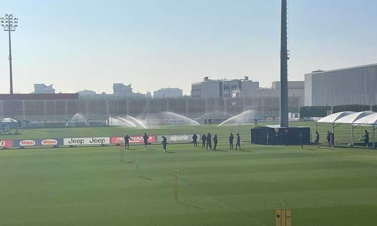 Juve, l’allenamento pre Nantes: in gruppo anche Pogba, Cuadrado e Bonucci. E nel torello... FOTO e VIDEO