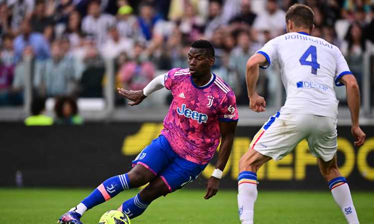 Juve-Bologna, Pogba in campo per il riscaldamento: la reazione dei tifosi