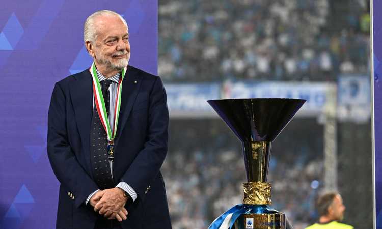 De Laurentiis: 'Grazie anche a Giuntoli per lo scudetto. Quando arrivai a Napoli tifavano Juve o altro...'