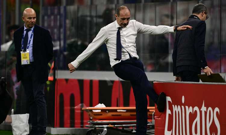 Juve, la 'sfuriata' di Allegri a San Siro: il messaggio ai suoi e il linguaggio del corpo, ma niente show