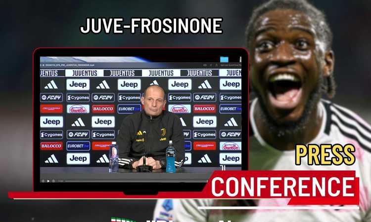 Juve-Frosinone, la sintesi VIDEO della conferenza di Allegri