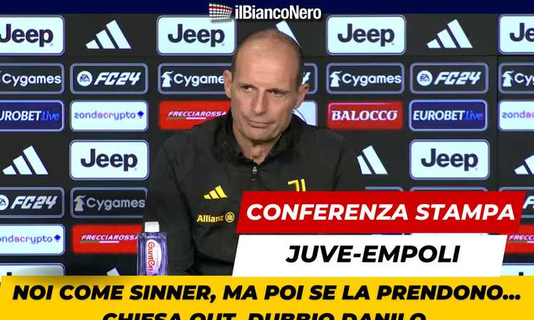 Juve-Empoli, la sintesi VIDEO della conferenza di Allegri. E che stoccate!