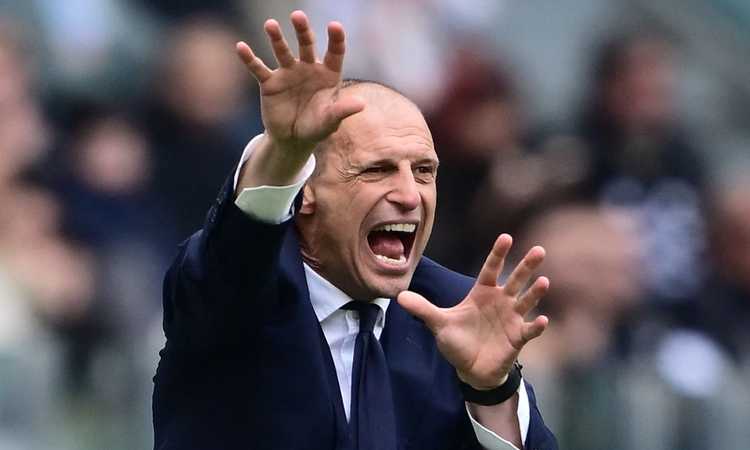 Allegri infuriato nel finale di Lazio-Juve: il gesto a bordocampo