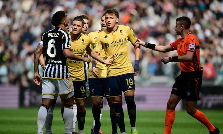 Juventus-Genoa, la MOVIOLA: tanti gialli, espulso Vlahovic per proteste nel finale