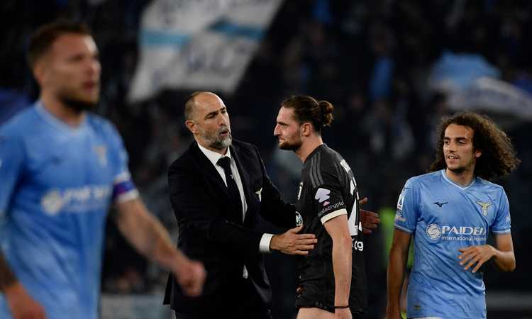 Lazio-Juventus, ‘Rabiot ride dopo la sconfitta’: esplode la polemica tra i tifosi. Cosa è successo FOTO