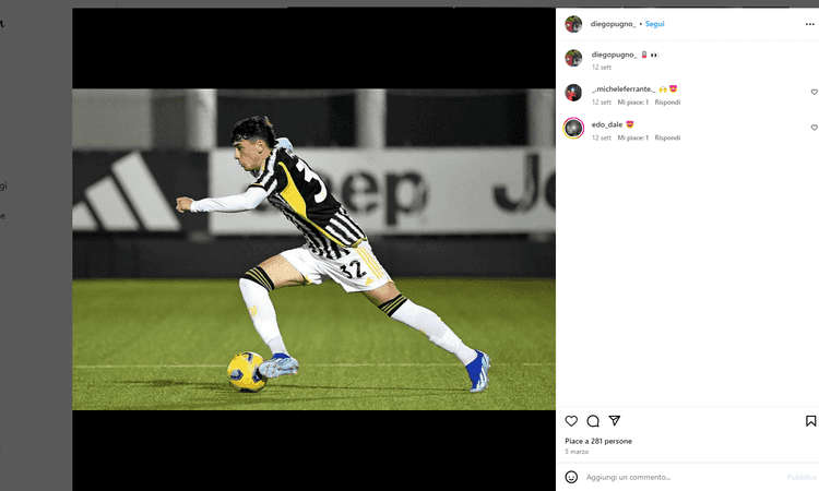 Chi è Diego Pugno, attaccante della Juventus Primavera: ora il salto in Next Gen?