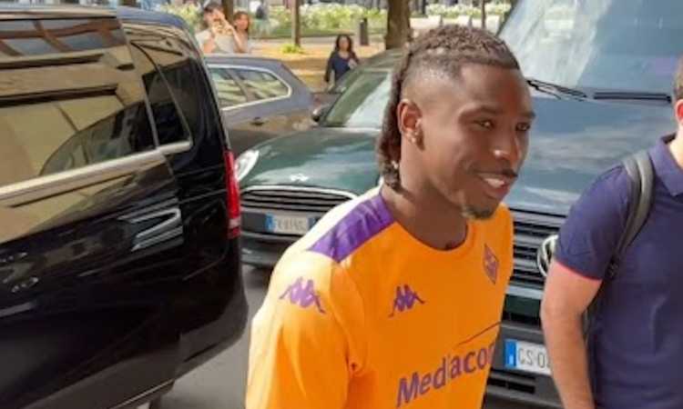 Moise Kean dà spettacolo nel primo allenamento con la Fiorentina