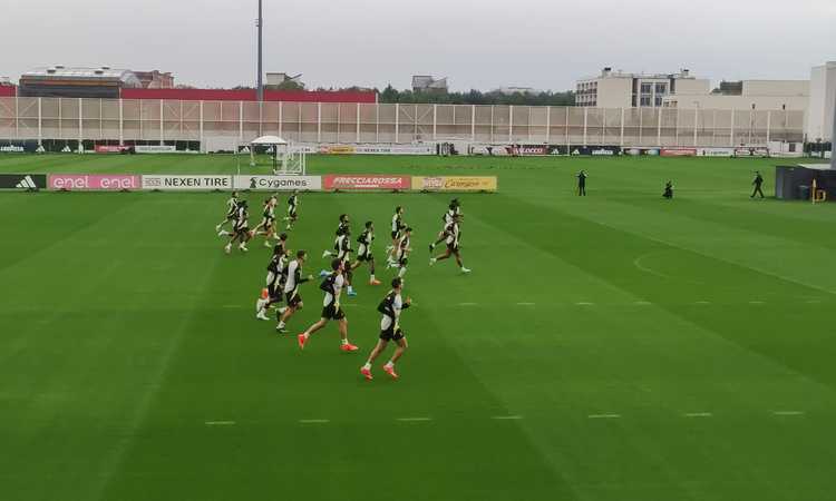 Juventus, le immagini dell'allenamento alla Continassa alla vigilia del Lipsia VIDEO